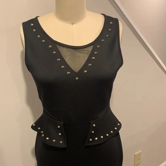 Bongo Black Studded Dress - Picture 3 of 4